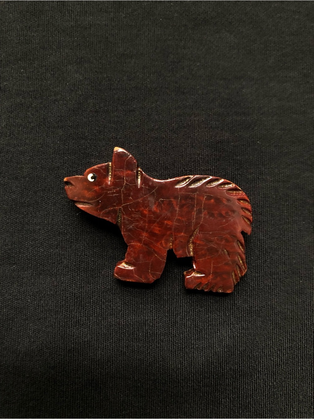 Vintage Brown Bear Brooch 50s-60s